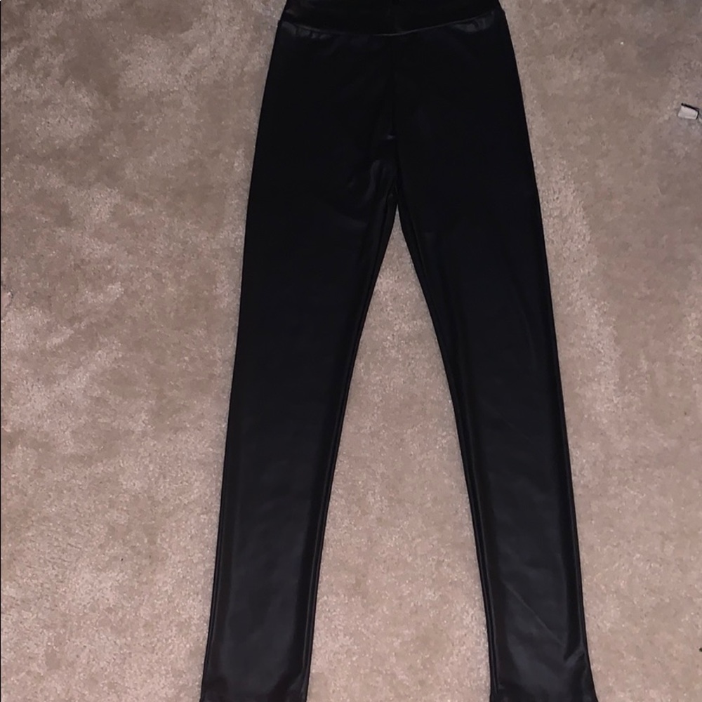 Leather leggings